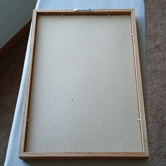 Vintage Etched Glass Framed Mirror Sailing Ship Mermaids MCM 19" H x 13" W - Picture 3 of 11